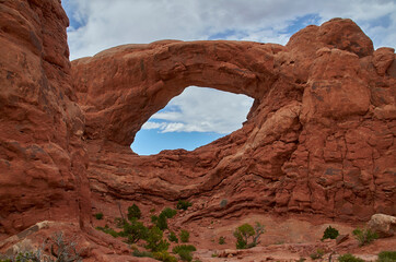 Arches National Park South Window on a sunny day