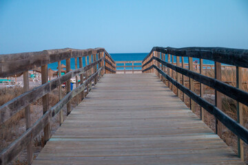Fototapeta premium Steg zum Strand