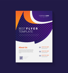 Creative new corporate business flyer design in template