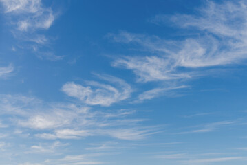Obraz premium Beautiful clouds against a blue sky