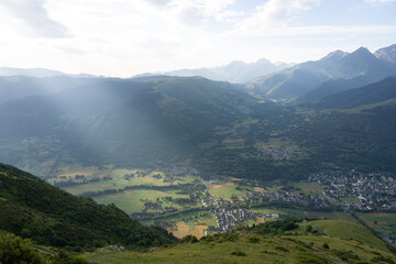 Fototapeta na wymiar Village de Saint-Lary-Soulan dans les Hautes-Pyrénées