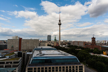 A beautiful view of berlin from a high point