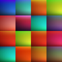 Abstract creative concept vector multicolored blurred background set.