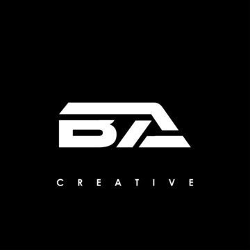 BA Letter logo design vector