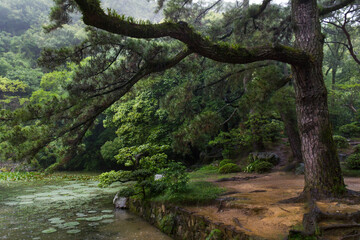 Fototapeta na wymiar Ritsurin Gardens, Shikoku, Japan