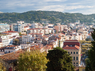 View of Cannes, French Riviera, Cote d'Azur, southern France