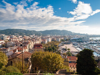 View of Cannes, French Riviera, Cote d'Azur, southern France