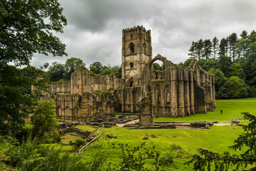 Fototapeta premium Fountains Abbey, England, UK