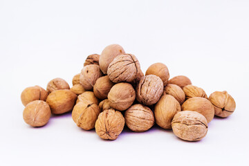 walnut slide on a white background