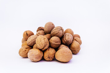 walnut slide on a white background