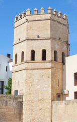 Fototapeta premium Torre de la Plata, military tower made by Almohad Caliphate, Sevile, Spain