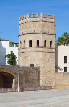 Torre De La Plata, Military Tower Made By Almohad Caliphate, Sevile, Spain