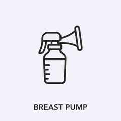 breast pump icon vector sign symbol