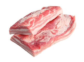 A large piece of raw meat fresh pork.