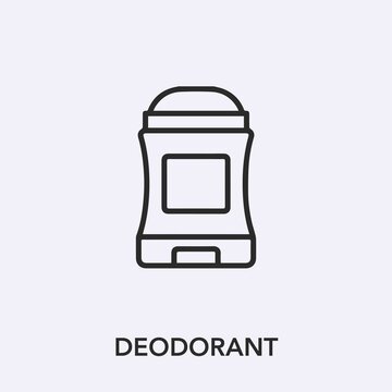 deodorant icon vector. Linear style sign for mobile concept and web design. deodorant symbol illustration. Pixel vector graphics - Vector.