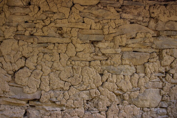 texture of the old wall cracked