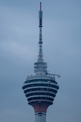Obraz premium Close-Up of Iconic Kuala Lumpur Tower Deck