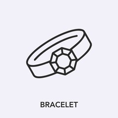 bracelet icon vector sign symbol