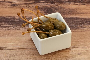 Caper berries in the bowl