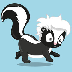 woodland-animals skunk