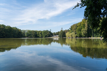 urban park in cologne city forest