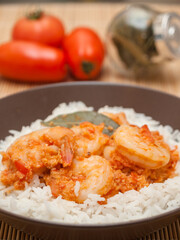 Indian coconut shrimp curry