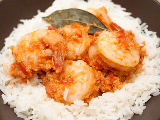 Indian coconut shrimp curry