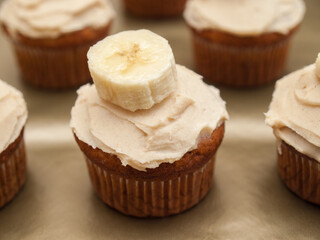 Banana cupcake