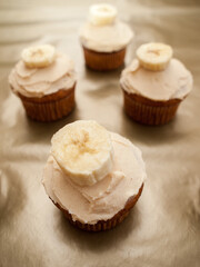 Banana cupcake