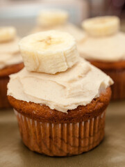 Banana cupcake