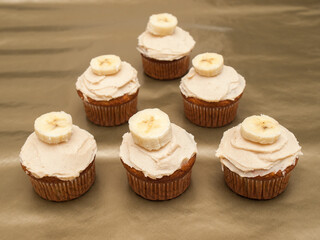 Banana cupcake