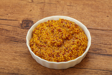 Dijon mustard sauce with seeds
