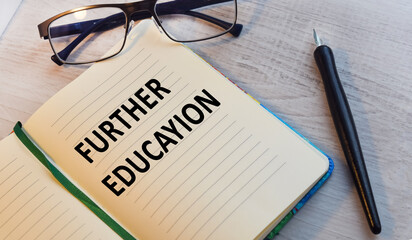 Conceptual image, business accessories, notepad on the desktop. Finance or business concept