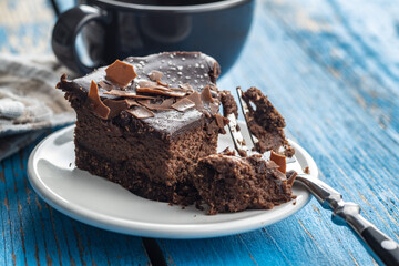 Sweet chocolate cheese cake.