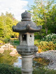 Obraz premium Pagoda sculpture in a Japanese Garden