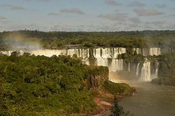 The powerful and mighty Iguazu (Iguacu) Waterfalls between Brazil and Argentina