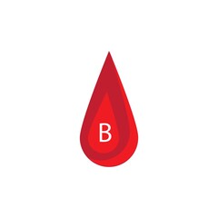 Fototapeta premium blood logo icon vector