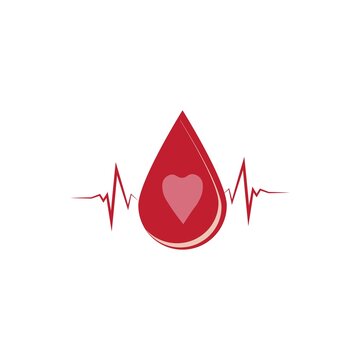 blood logo icon vector