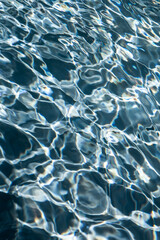 Water patterns in blue