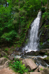 Fototapeta na wymiar The Stropnicky Waterfall in Tercino Valley, Czechia