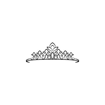 diadem , woman, crown line icon. Signs and symbols can be used for web, logo, mobile app, UI, UX