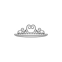 diadem, woman line icon. Signs and symbols can be used for web, logo, mobile app, UI, UX