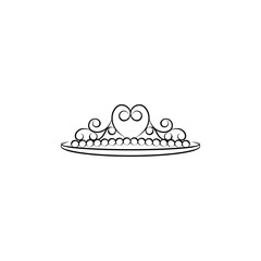diadem, woman line icon. Signs and symbols can be used for web, logo, mobile app, UI, UX