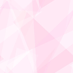 Gentle pink, white transparent triangle shapes. Vector rapport for seamless pattern. Geometric background. Stylized stained glass. Abstract design for wallpaper, wrapping paper, websites. EPS10