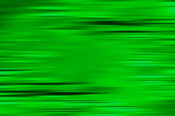 Green Abstract background with black horizontal motion blur lines