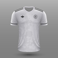 Realistic soccer shirt , Bosnia away jersey template for football kit.