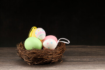 Obraz na płótnie Canvas Easter Colorful Eggs