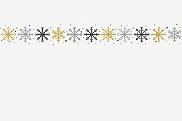Christmas card with snowflakes. Xmas background. Vector