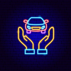 Car Hands Neon Sign