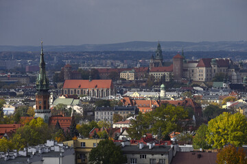 Fototapeta na wymiar Panorama Krakowa
